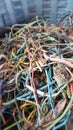 Wire scrab waste ready for recycle Royalty Free Stock Photo