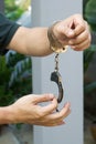 Wire shackle. Royalty Free Stock Photo