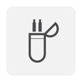 Welding electrode vector icon