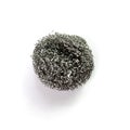 Wire wool scourer on white background Royalty Free Stock Photo