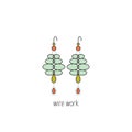 Wire wrapping line icon