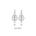 Wire wrapping line icon