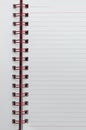 Wirebound Notebook with Blank Paper. Royalty Free Stock Photo