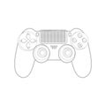 Wired joystick gamepad controller PS Royalty Free Stock Photo