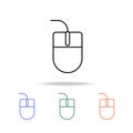 wired mouse icon. Elements of simple web icon in multi color. Premium quality graphic design icon. Simple icon for websites, web Royalty Free Stock Photo