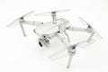 Wireframe Drone Model on White Background Royalty Free Stock Photo