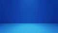 Wireframe of empty virtual cyber reality room in technology