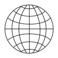 Wireframe globe Royalty Free Stock Photo