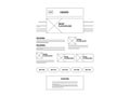 Wireframe layout design Royalty Free Stock Photo