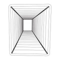 Wireframe metallurgy square tube