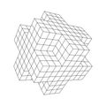 Wireframe Necker Cube