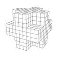 Wireframe Necker Cube