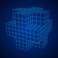Wireframe Necker Cube