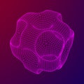 Wireframe Ported Cube Royalty Free Stock Photo
