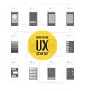 Wireframe ux scheme