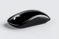 Wireless black computer mouse modern ergonomic technology device Royalty Free Stock Photo