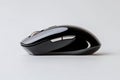 Wireless black computer mouse technology accessory Royalty Free Stock Photo