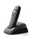 Wireless black telephone Royalty Free Stock Photo