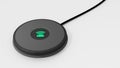 Wireless charging pad for mobile phone and tablet Royalty Free Stock Photo