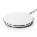Wireless charging pad on white background Royalty Free Stock Photo