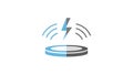 Wireless Charging and Power Transfer Icon Royalty Free Stock Photo