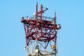 Wireless Communication Antenna Transmitters Royalty Free Stock Photo