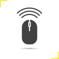 Wireless computer mouse icon Royalty Free Stock Photo