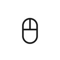 Wireless computer mouse outline icon
