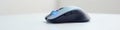 Wireless computer mouse, pristine white backdrop , technology, precision pointer Royalty Free Stock Photo