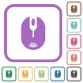 Wireless computer mouse simple icons Royalty Free Stock Photo