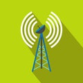 Wireless connection flat icon