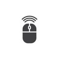 Wireless connection mouse icon vector Royalty Free Stock Photo