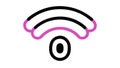 Wireless Connection Wifi Signal Icon, vector design Generative AI Royalty Free Stock Photo