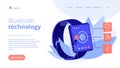 Wireless connectivity concept landing page.