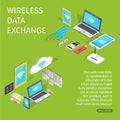 Wireless Data Exchange Equipment for Connection Royalty Free Stock Photo