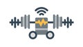 Wireless data transfer, network connection, vector design Generative AI Royalty Free Stock Photo