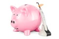 Wireless dental curing light LED with piggy bank, 3D rendering