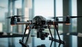 Wireless drone filming indoors with expertise generated by AI