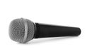 Wireless dynamic microphone on white background.