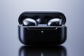 These wireless earbuds feature a sophisticated design, seamlessly blending style with advanced audio technology