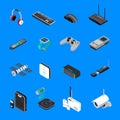 Wireless Electronic Devices Isometric Icons Royalty Free Stock Photo