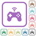 Wireless game controller simple icons