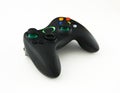 Wireless gamepad on white background