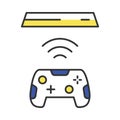 Wireless gaming controller color icon