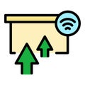 Wireless gate icon vector flat Royalty Free Stock Photo