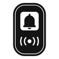Wireless intercom system showing bell icon