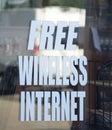 Wireless Internet Access for No-Cost Royalty Free Stock Photo