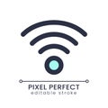 Wireless internet pixel perfect RGB color ui icon Royalty Free Stock Photo