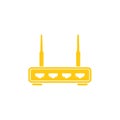 Wireless Internet Router Connection Illustration for Computer Networking Equipment Royalty Free Stock Photo