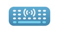 Wireless Keyboard with Connectivity Icon, vector design Generative AI Royalty Free Stock Photo
